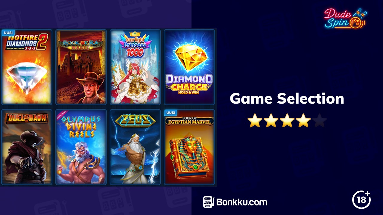 Dudespin Casino Game Selection