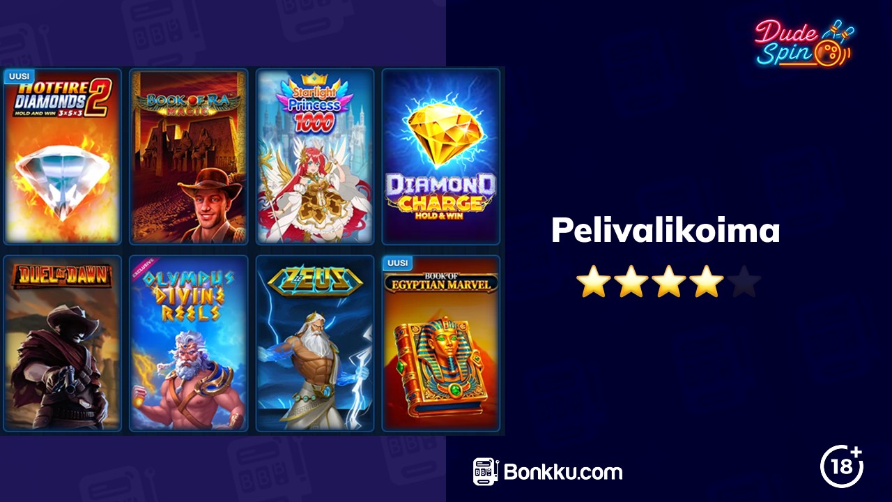 dudespin casino pelivalikoima