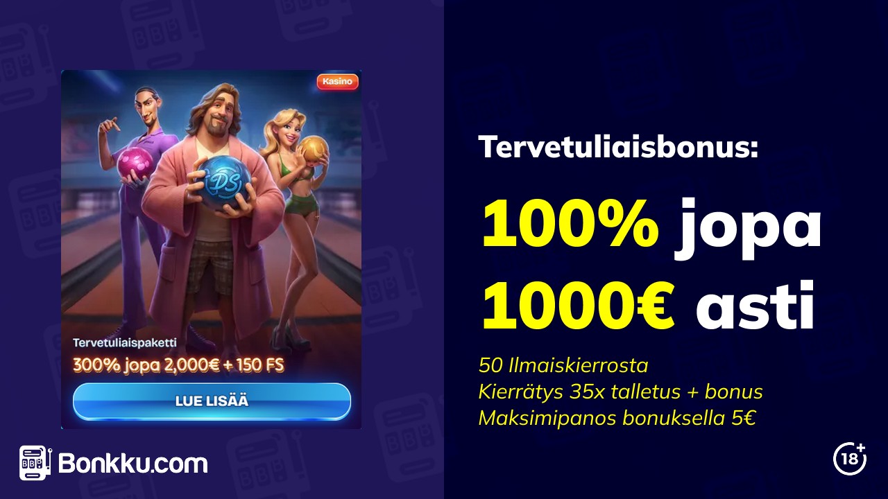 dudespin casino tervetuliaisbonus