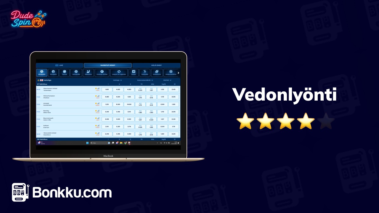 dudespin casino vedonlyönti