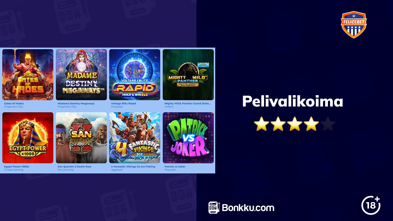 felicebet pelivalikoima