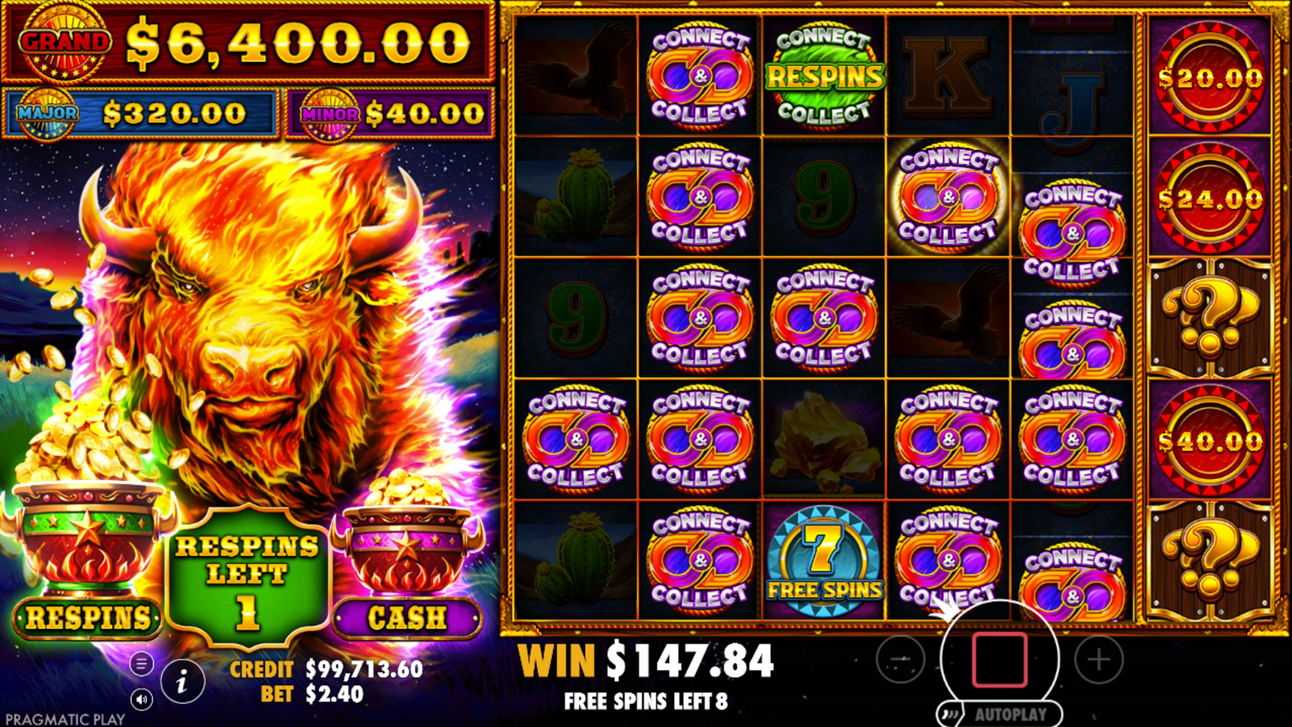 fire stampede ultimate bonus