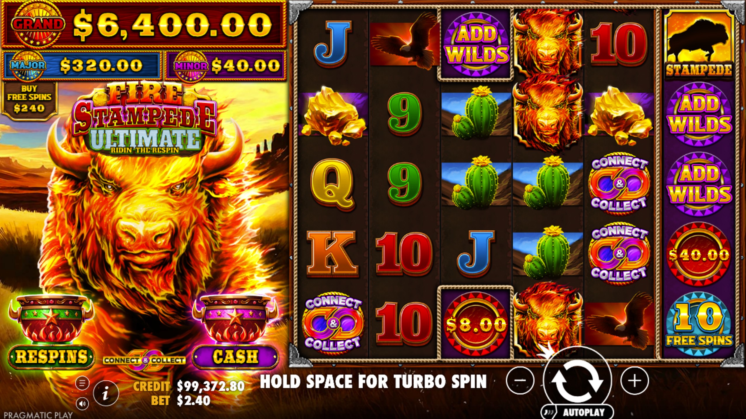 fire stampede ultimate slot