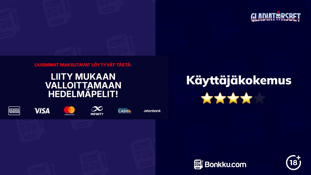 gladiatorsbet casino käyttäjäkokemus