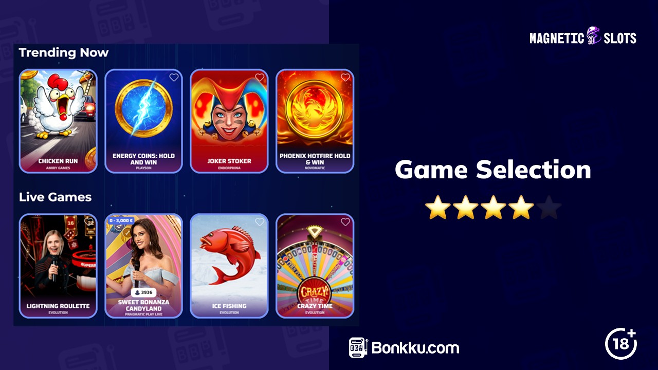 magnetic slots game selection