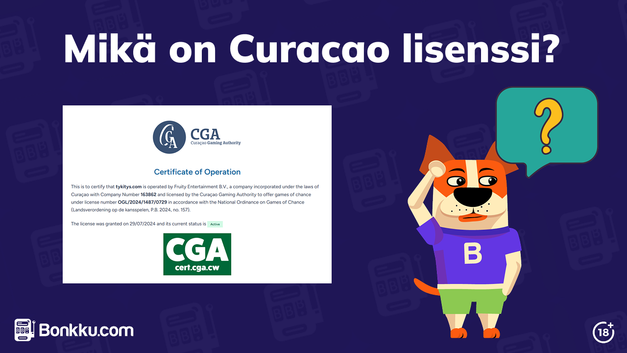 mikä on curacao lisenssi
