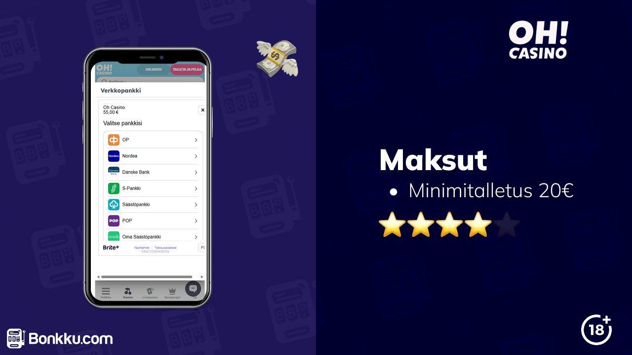 oh casino maksut