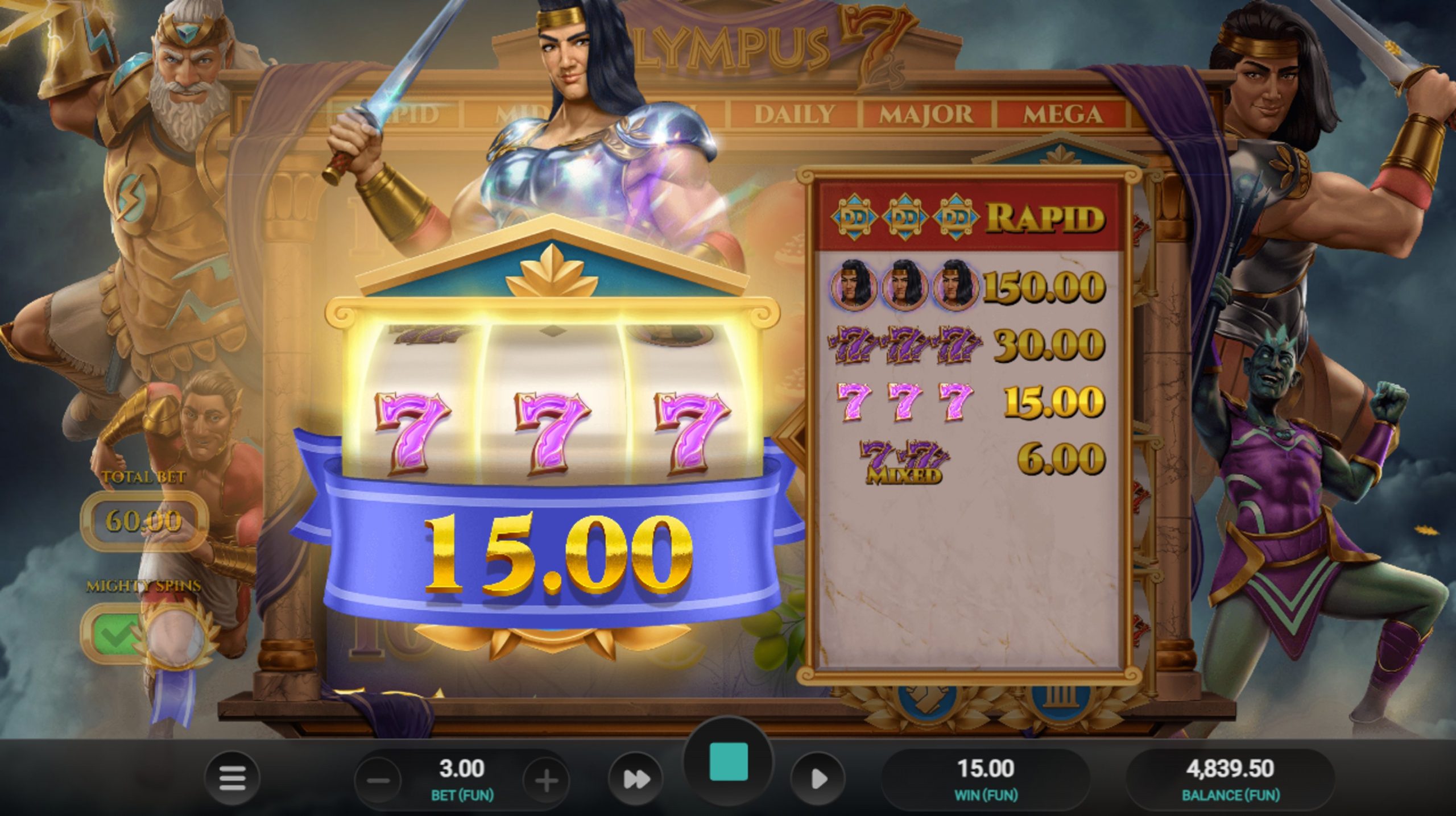 olympus 7s dream drop bonus