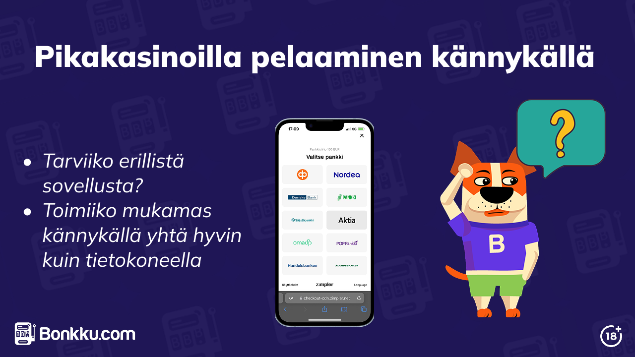 Pikakasinot mobiilissa