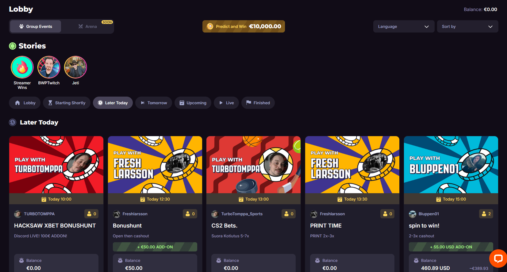 play together casino vibes