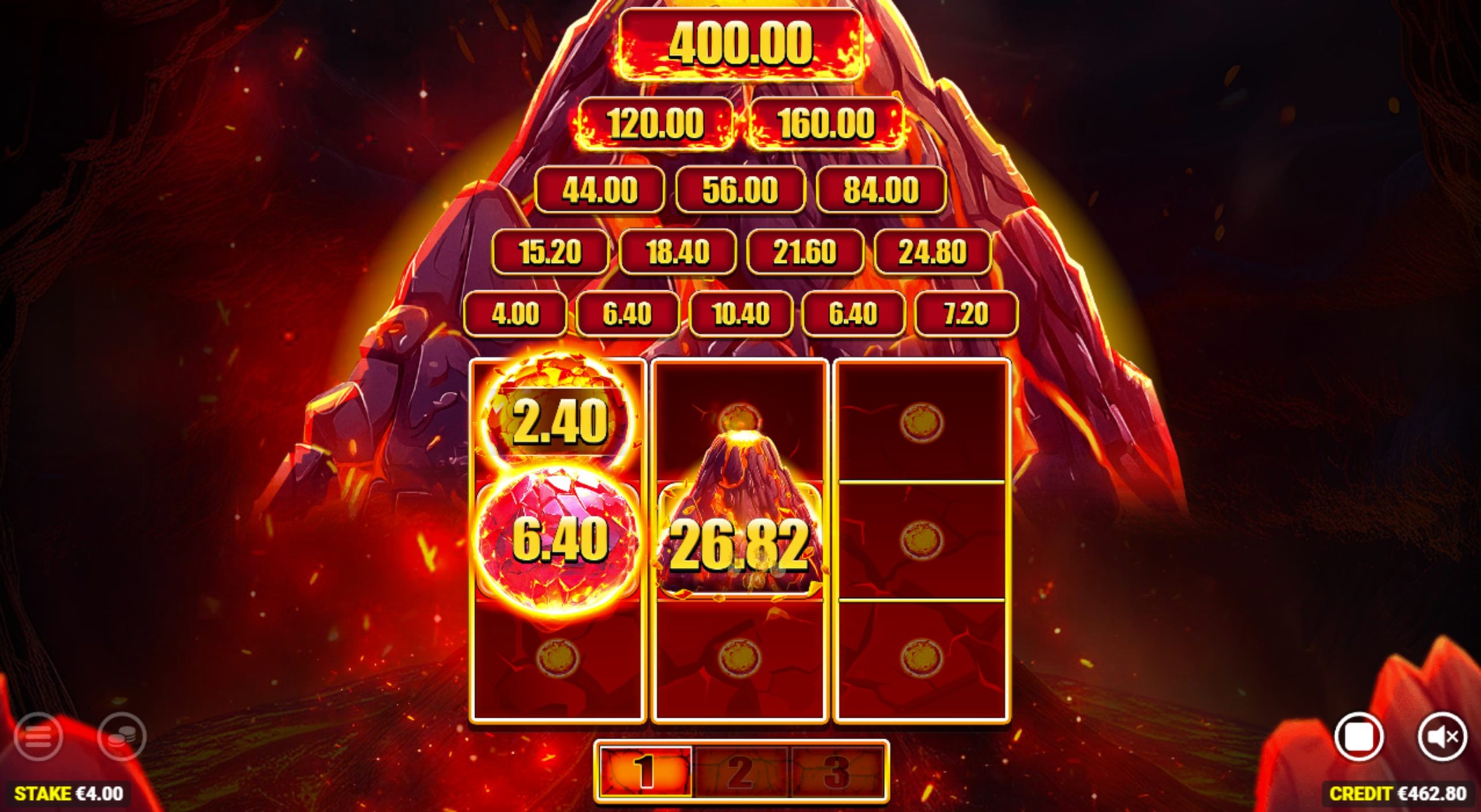 red hot eruption bonus