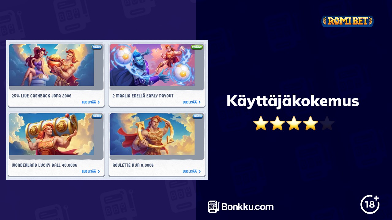 romibet käyttäjäkokemus