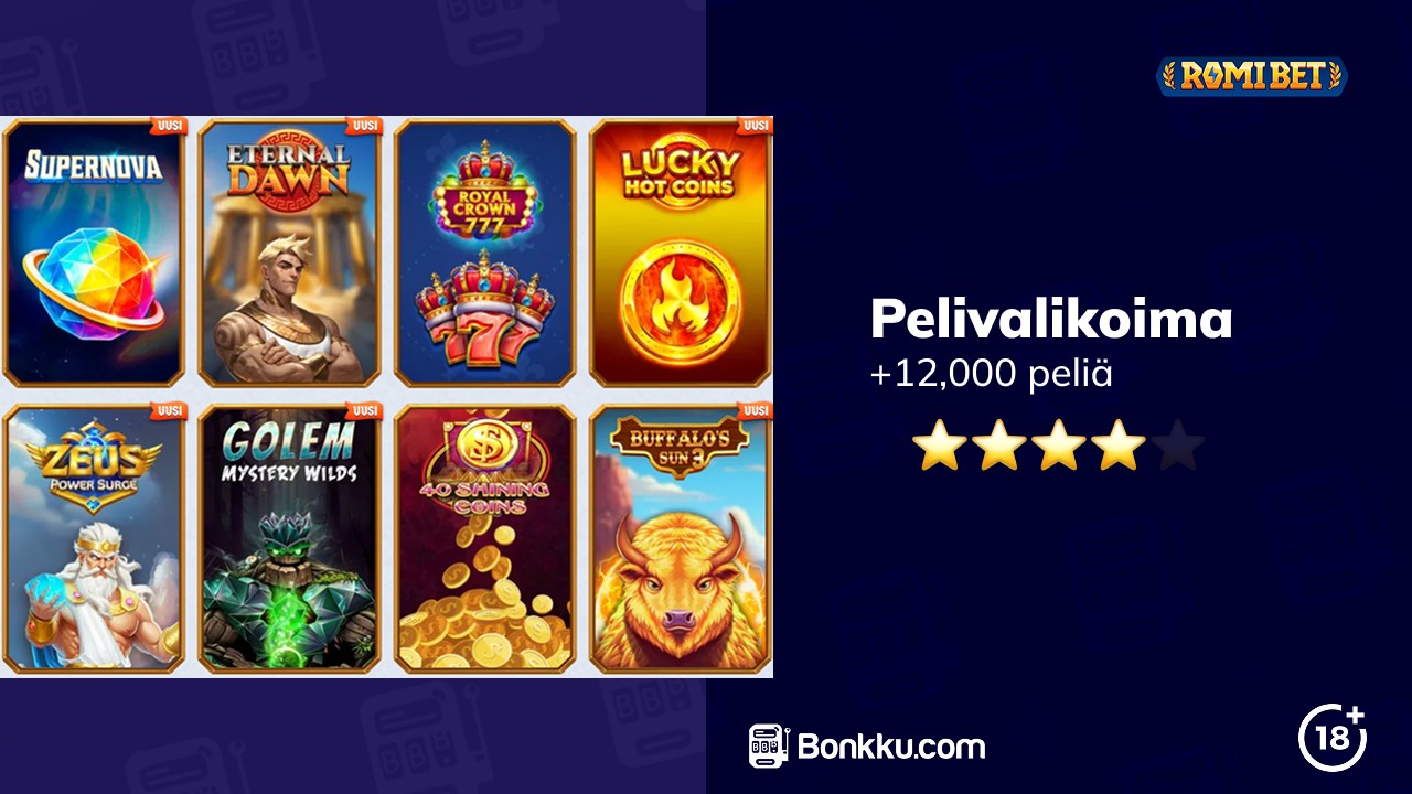 romibet pelivalikoima
