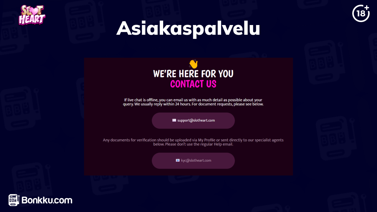 slot heart casino asiakaspalvelu