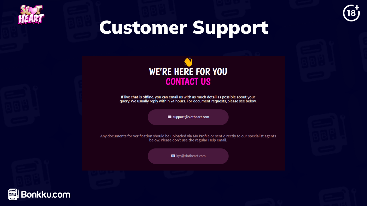 slot heart casino customer support