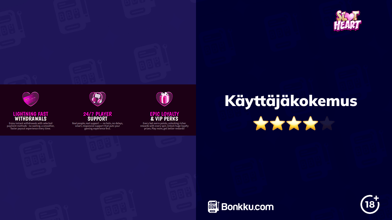 slot heart casino käyttäjäkokemus