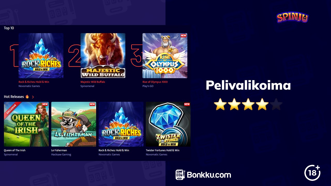 spinju casino pelivalikoima
