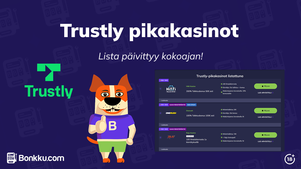 Trustly-pikakasinot