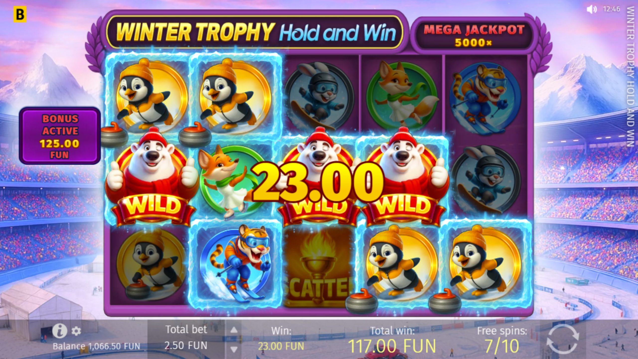 winter trophy hold and win bonus