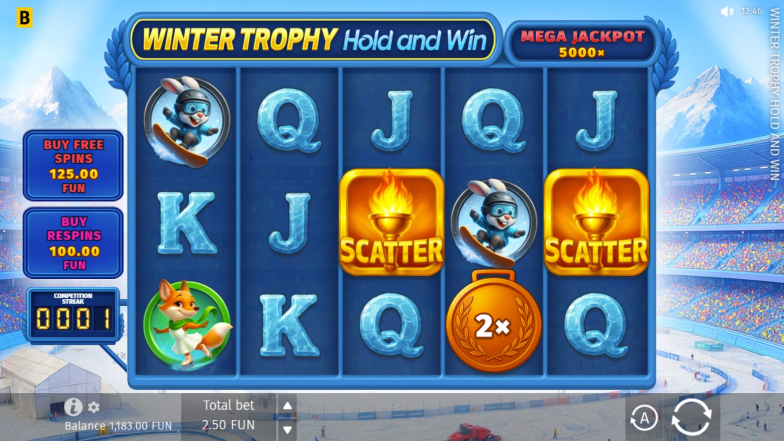 winter trophy hold and win slot