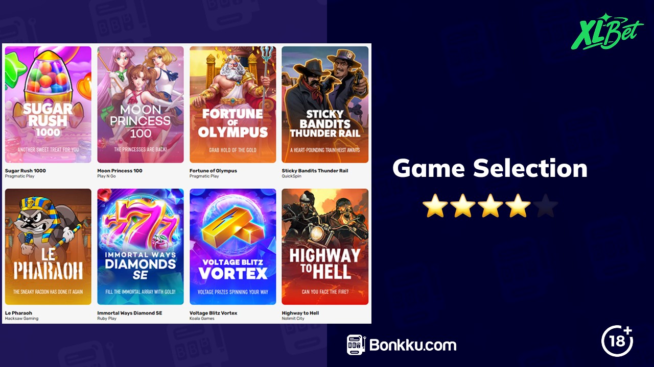 xlbet game selection