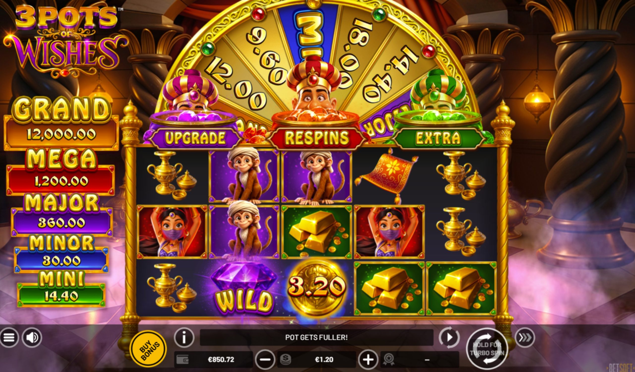 3 pots of wishes slot