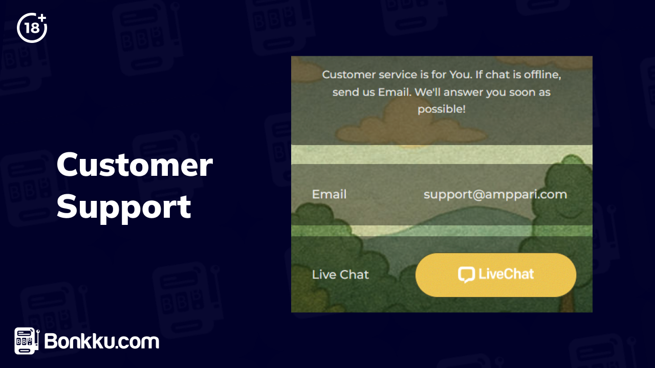 customer support at Amppari casino