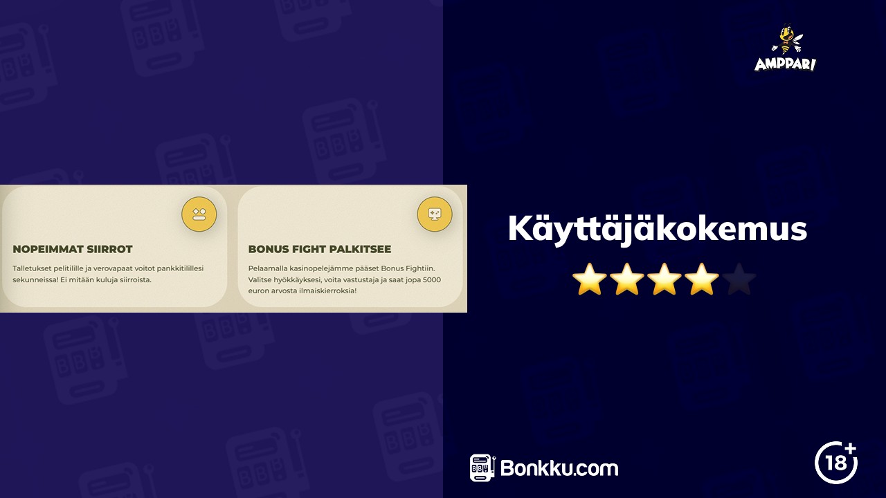 amppari casino käyttäjäkokemus