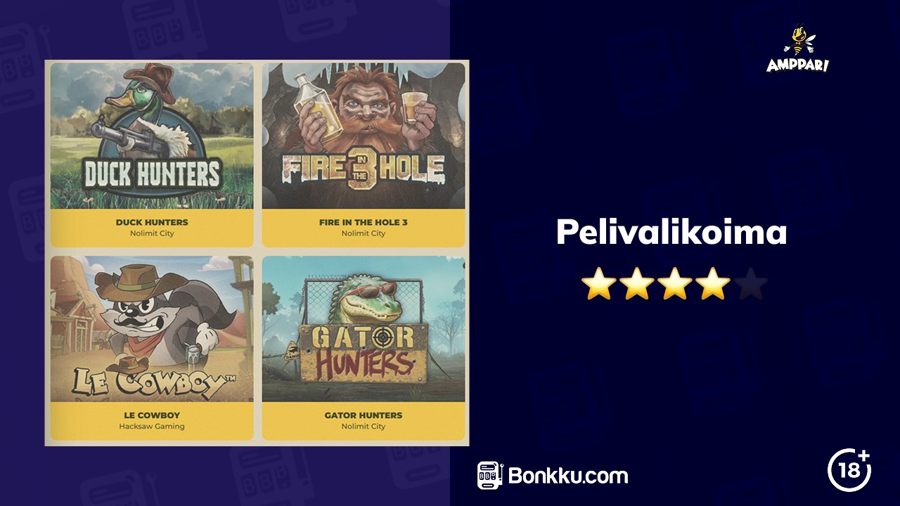 amppari casino pelivalikoima