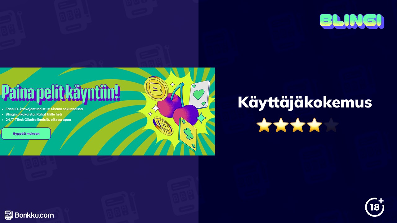 blingi casino käyttäjäkokemus