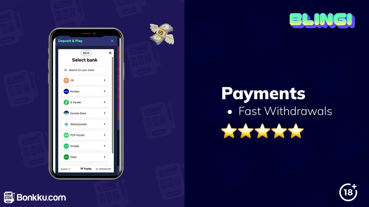 blingi casino payments