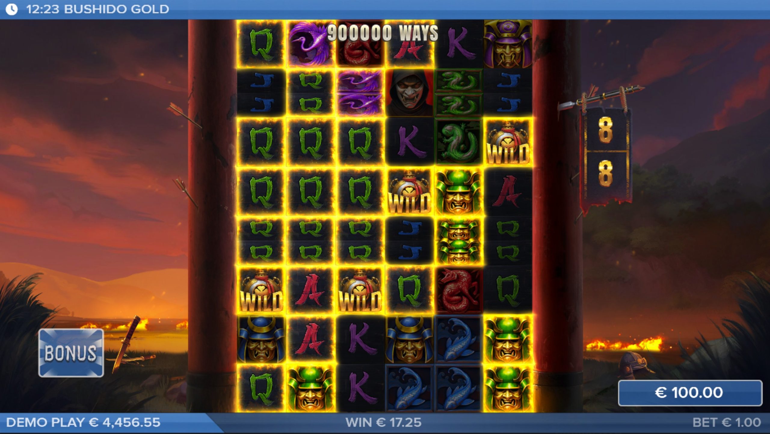 bushido gold bonus