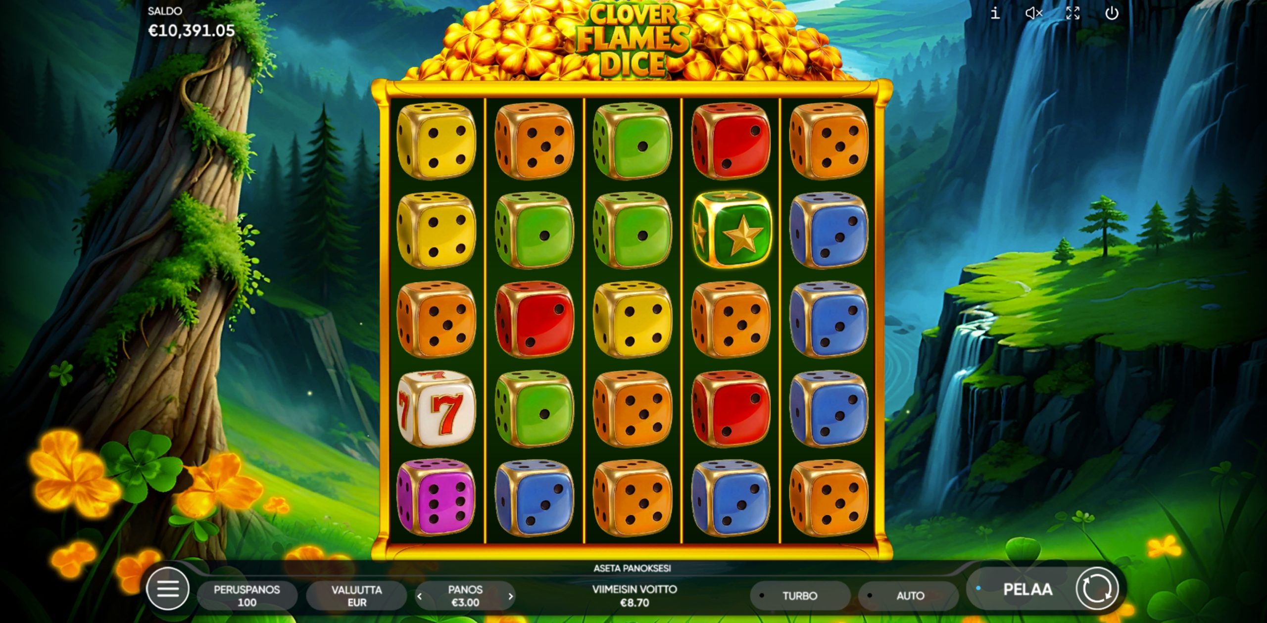 clover flames dice slot