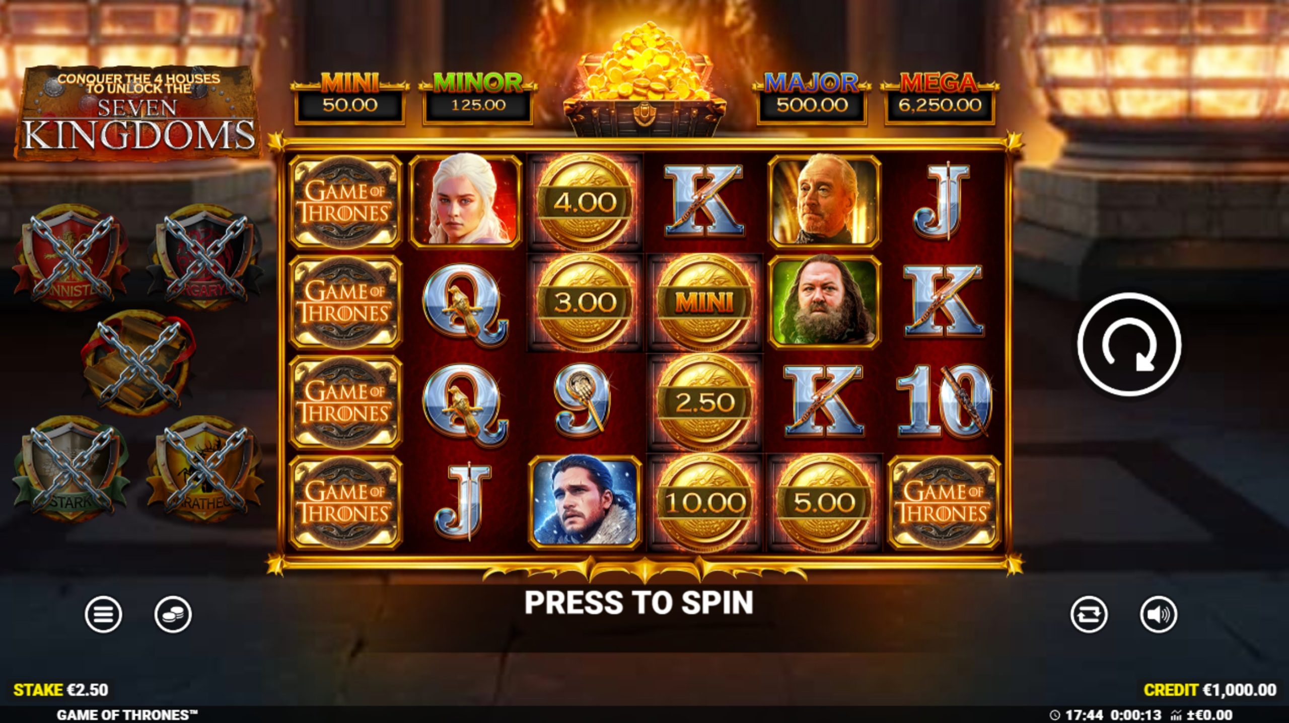 game of thrones slot