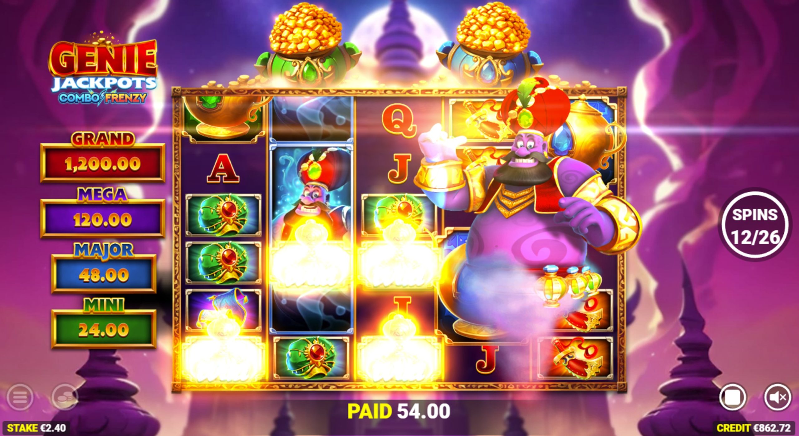 Genie Jackpots Combo Frenzy Demo & Slot Review