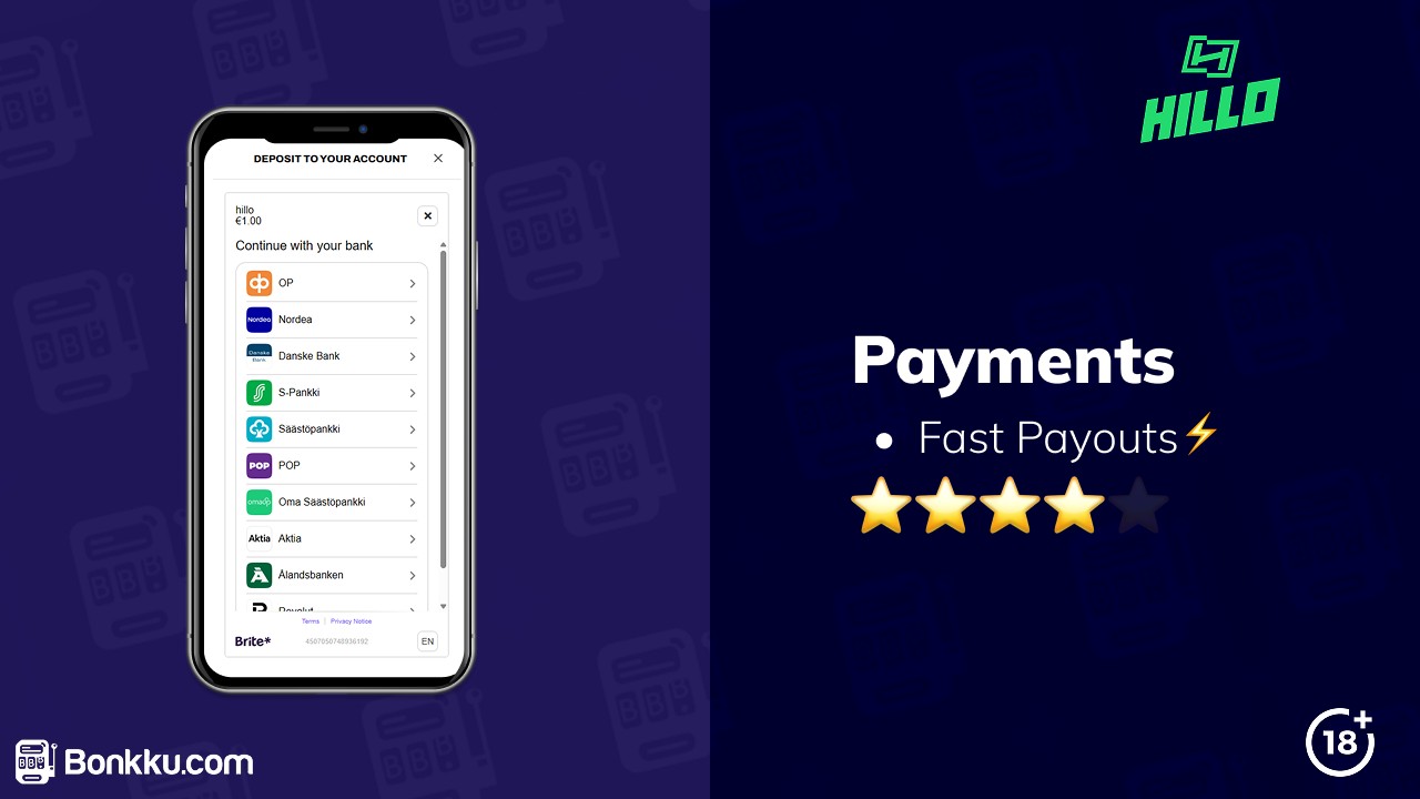¨hillo casino payments