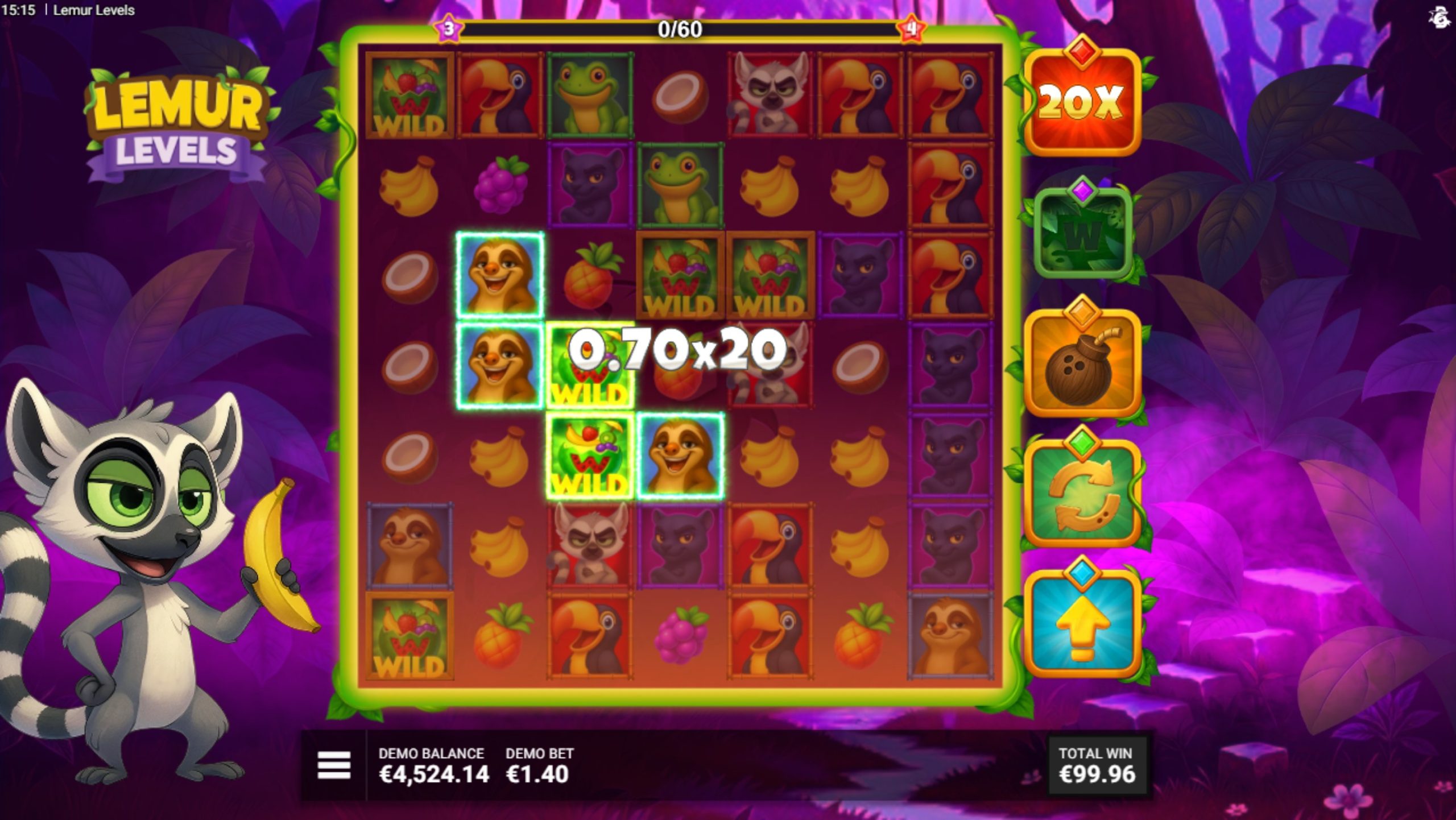 lemur levels bonus