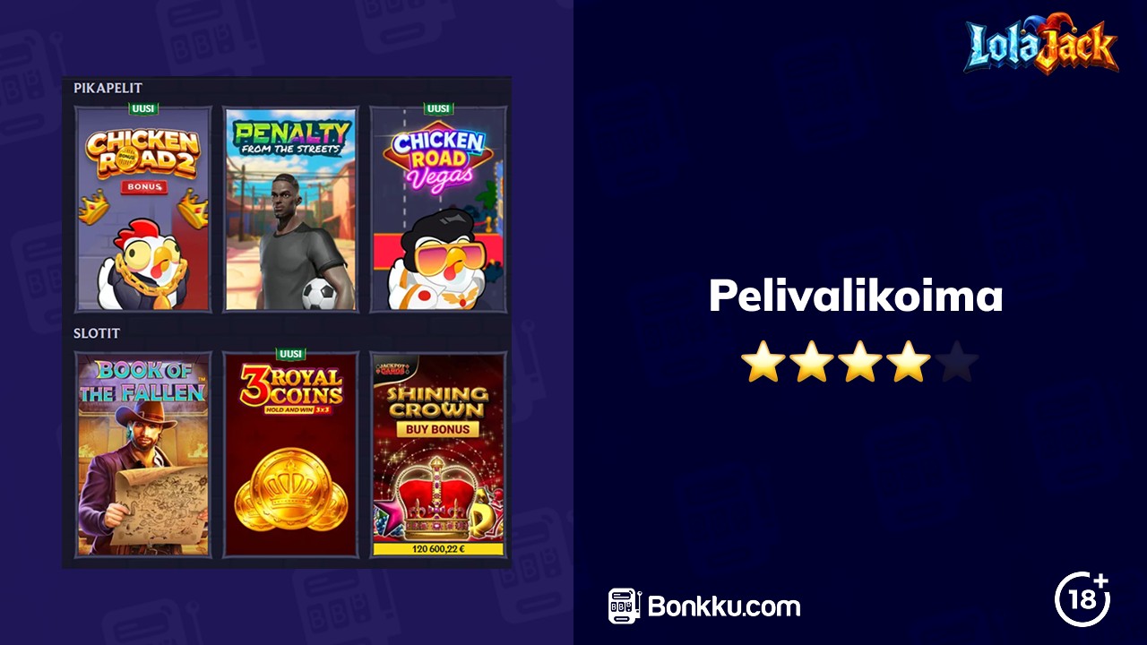 lolajack casino pelit