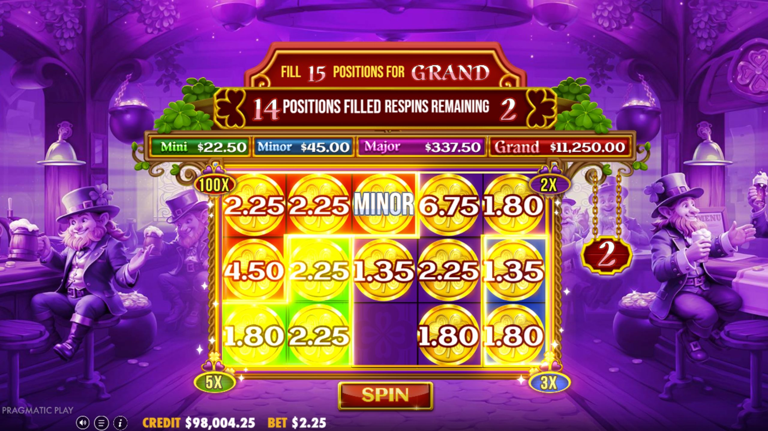 luckys wild pub 2 bonus