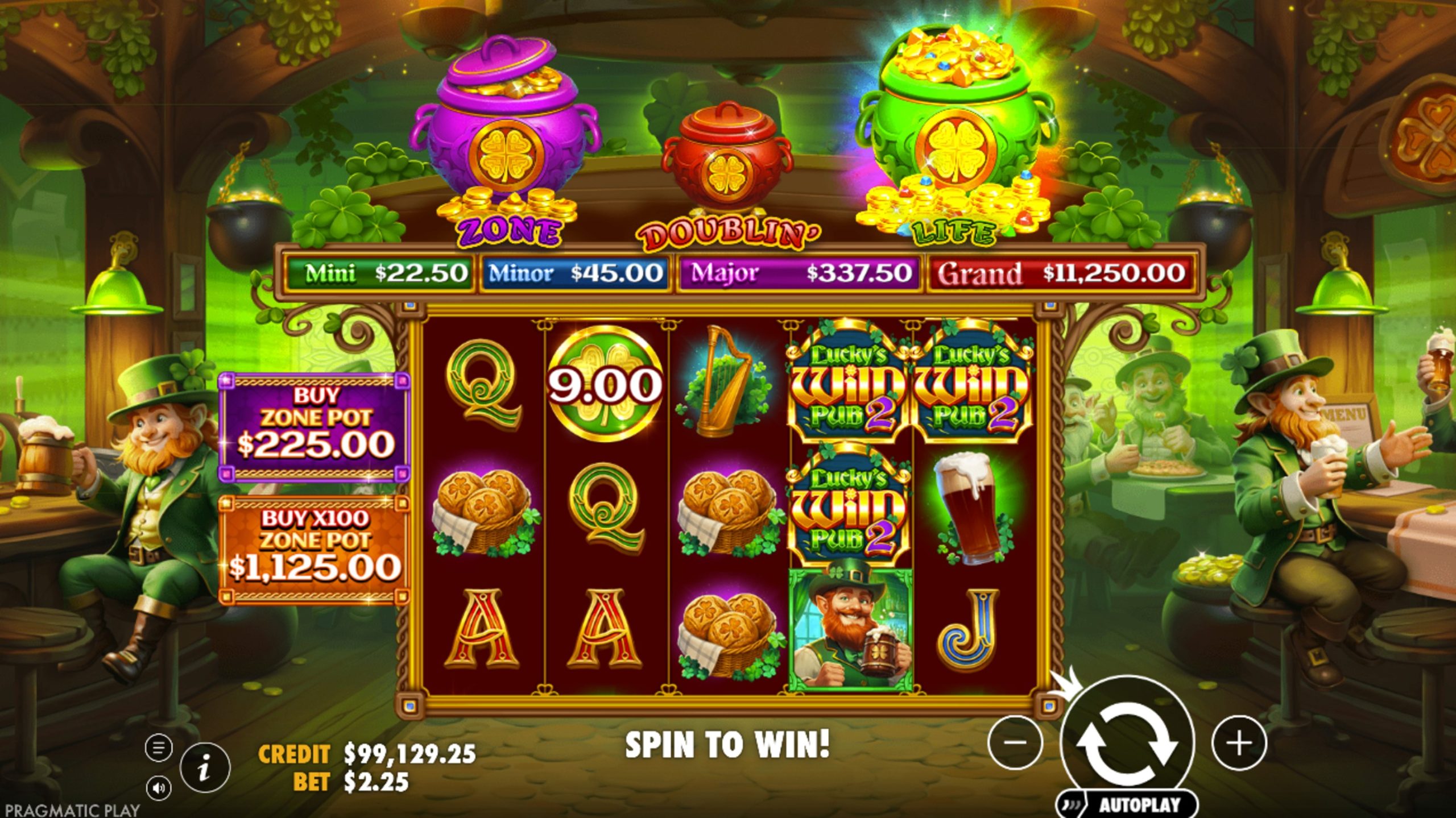 luckys wild pub 2 slot