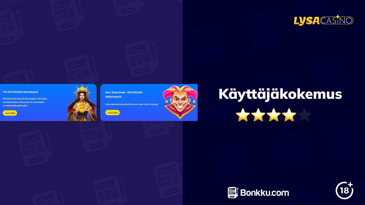 lysa casino käyttäjäkokemus