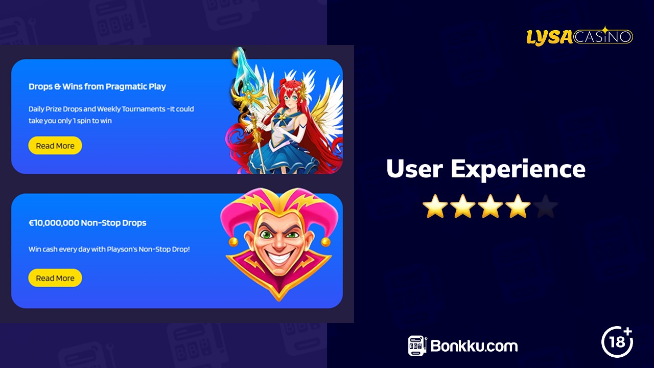 lysa casino user experience