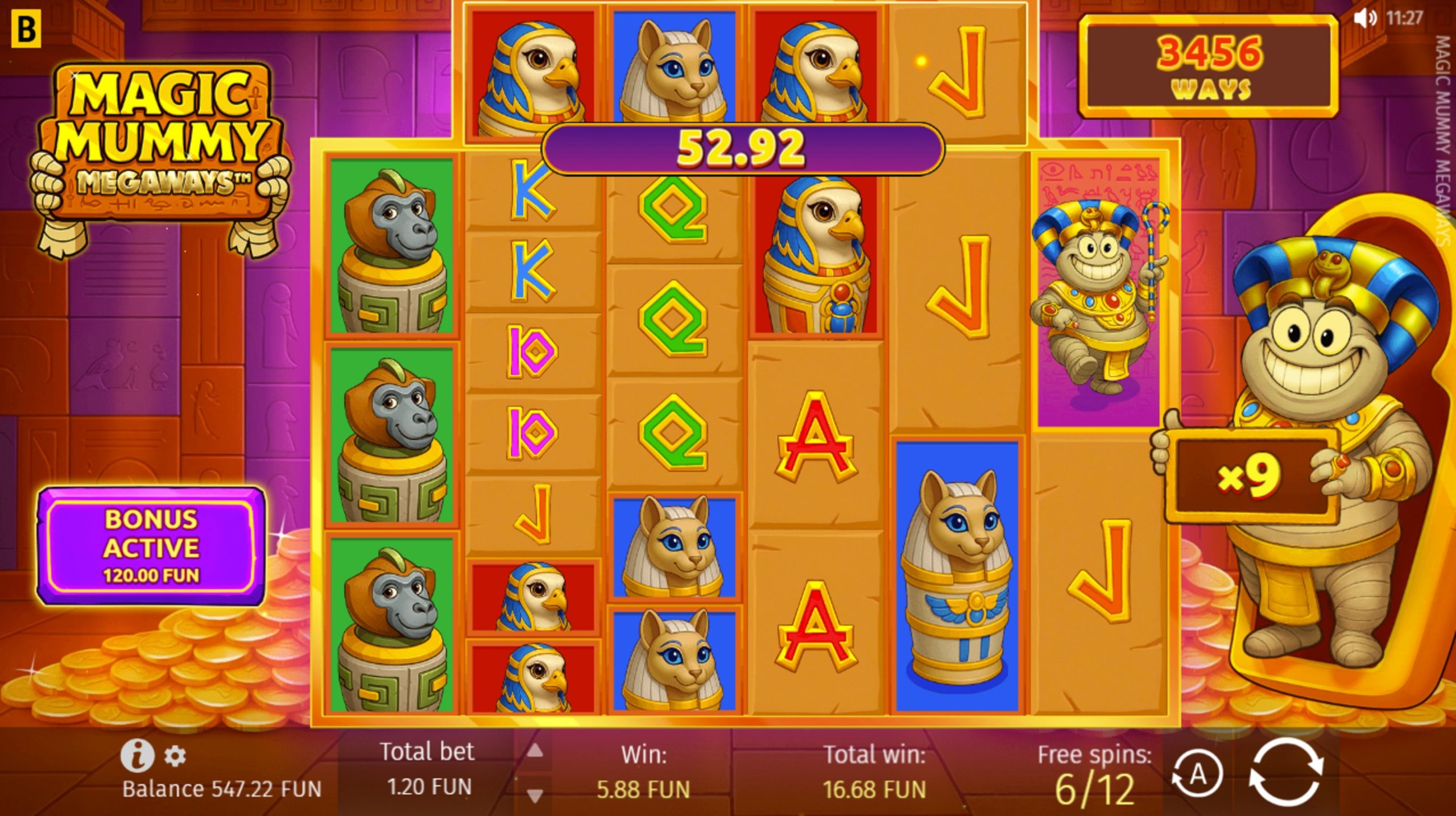 magic mummy megaways bonus