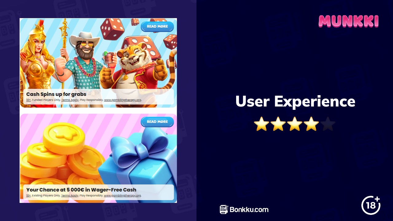 munkki casino user experience