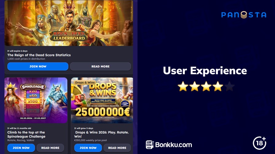 panosta casino user experience