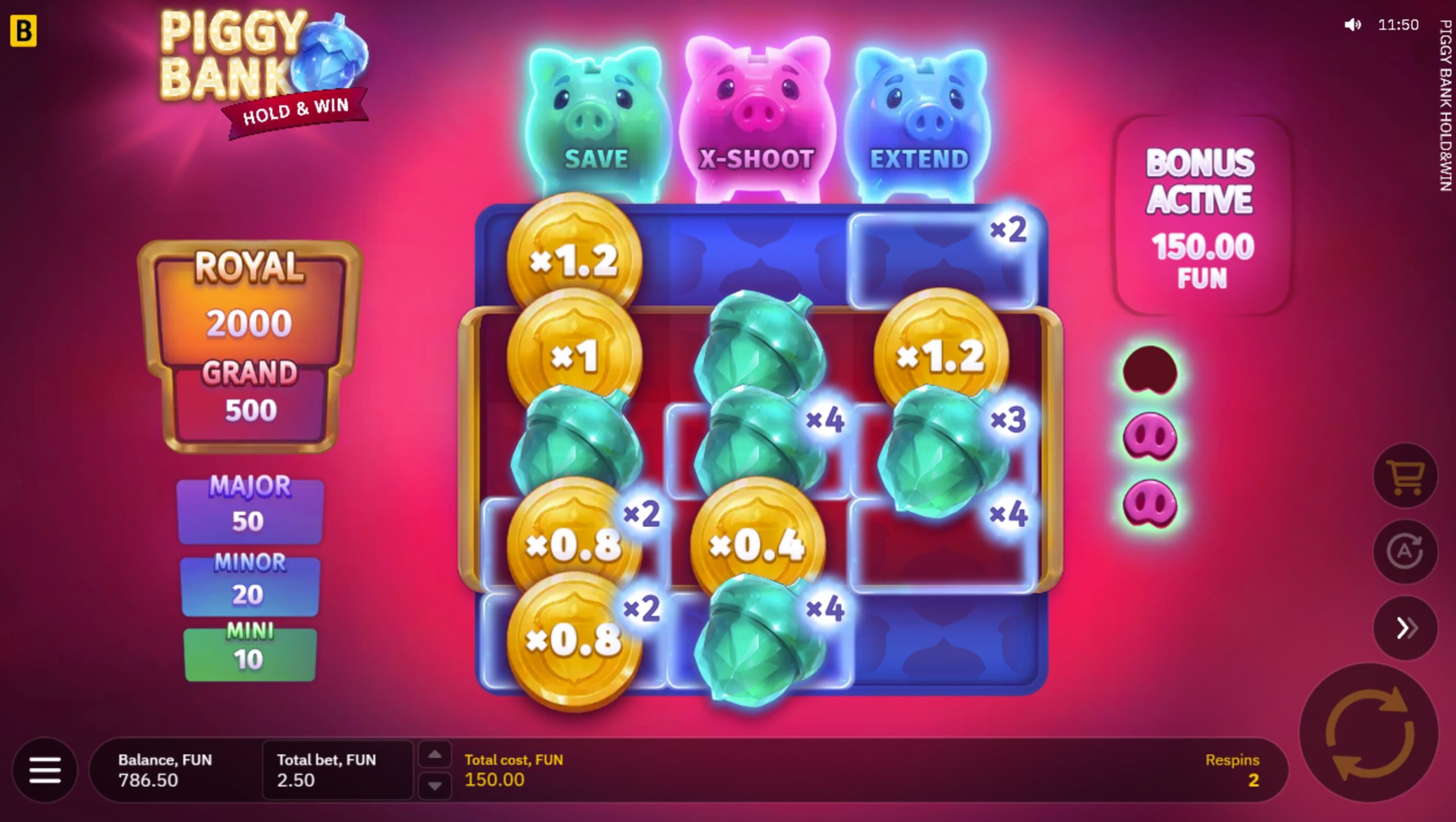 piggy bank hold and win bonus