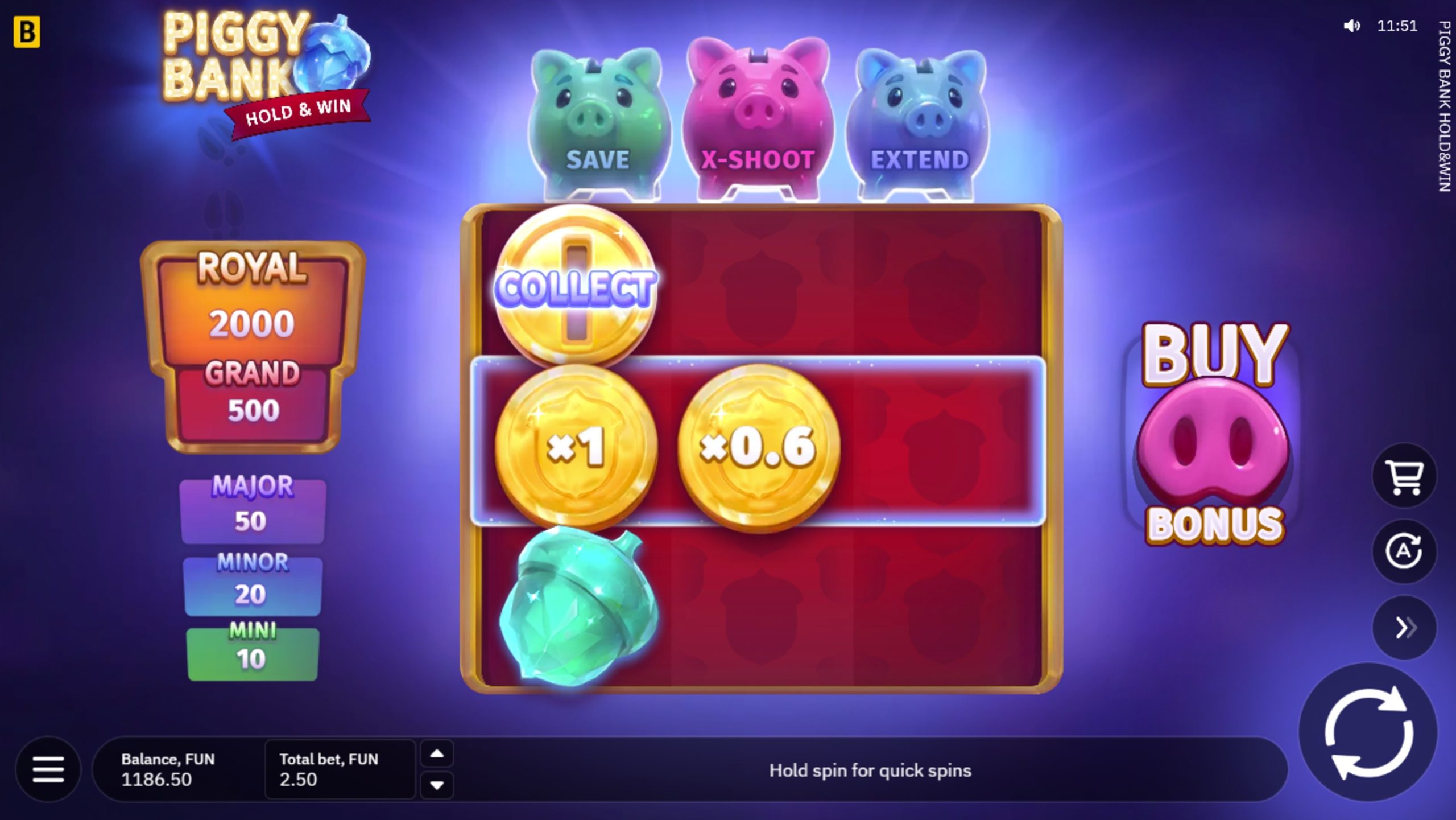 piggy bank hold and win slot