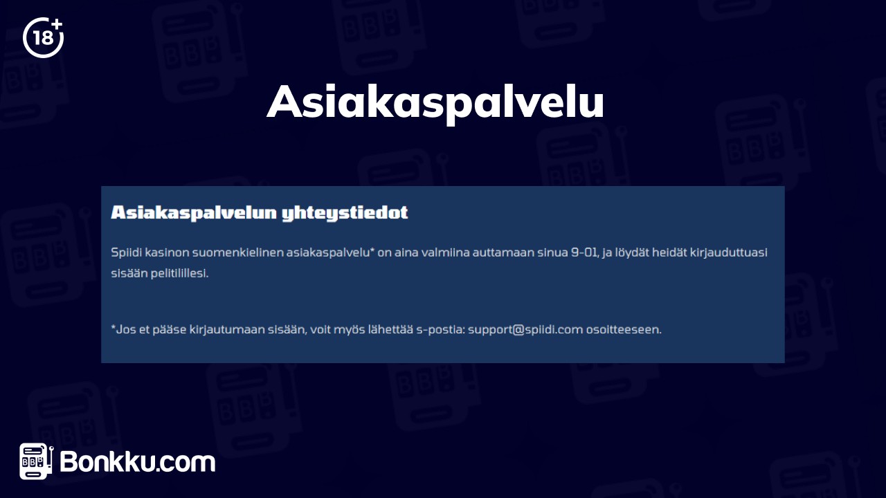 spiidi asiakaspalvelu