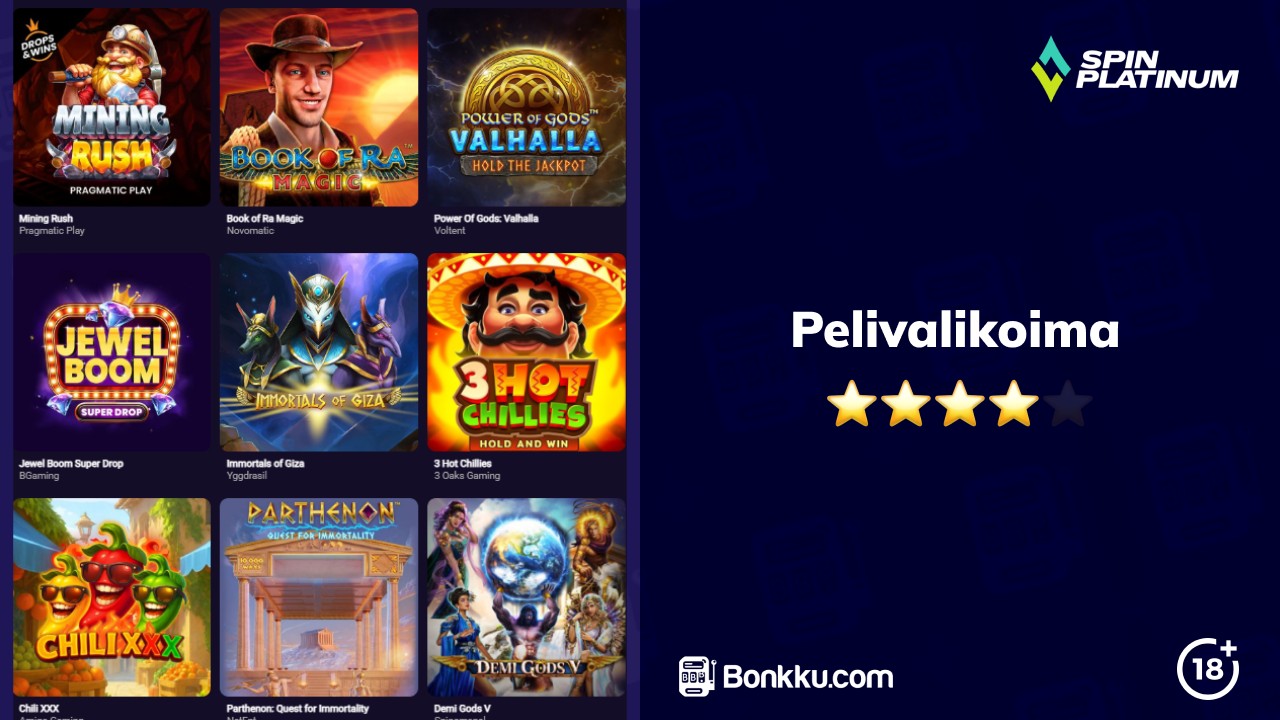 spinplatinum pelivalikoima