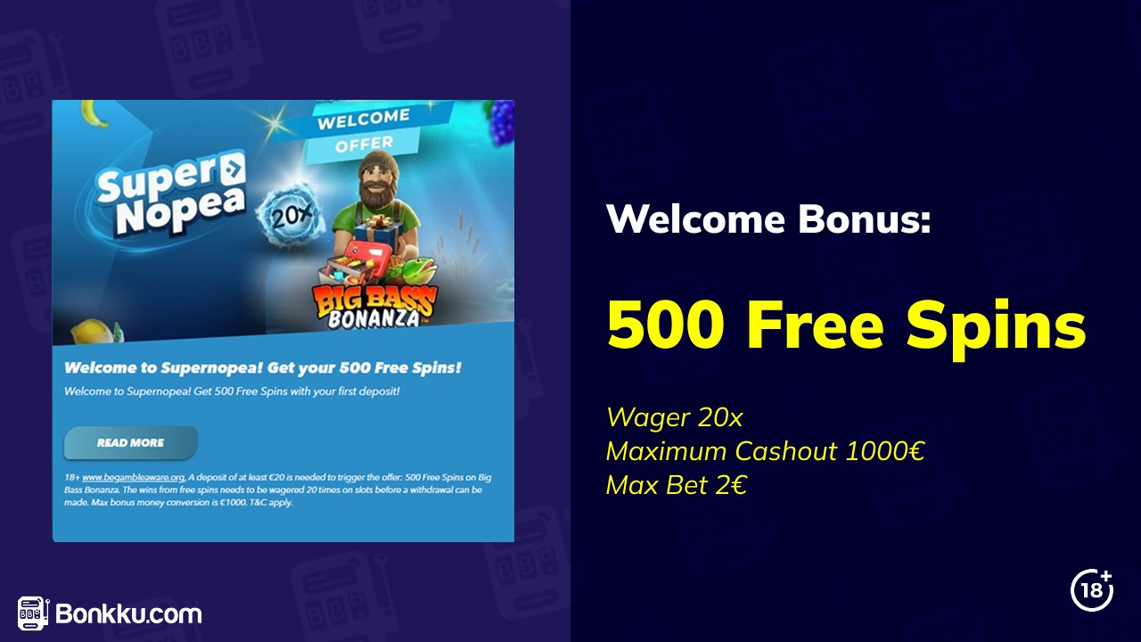 supernopea casino welcome bonus